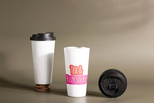 Tea & Fuzy Socks Coffee Sipper