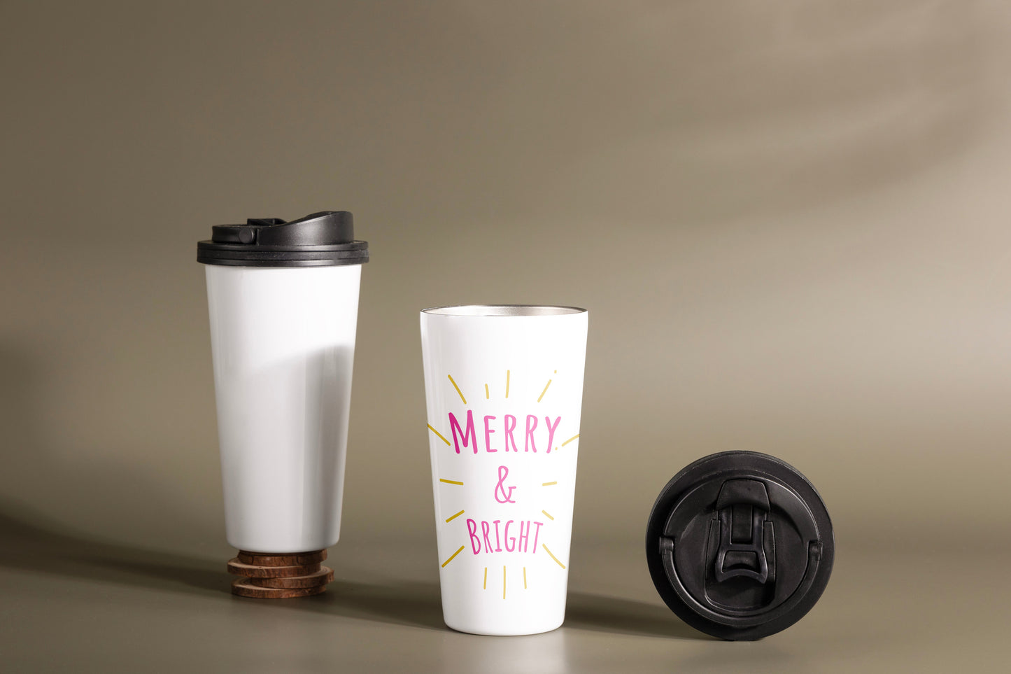merry & bright coffee sipper