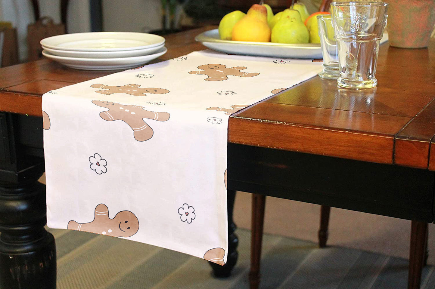 gingerbread table runner