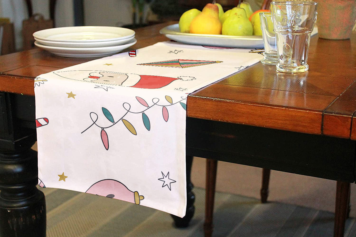 scarlet table runner