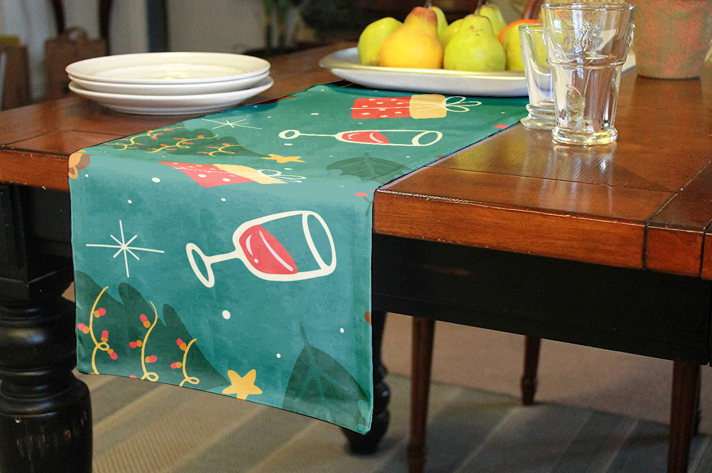 frosting table runner
