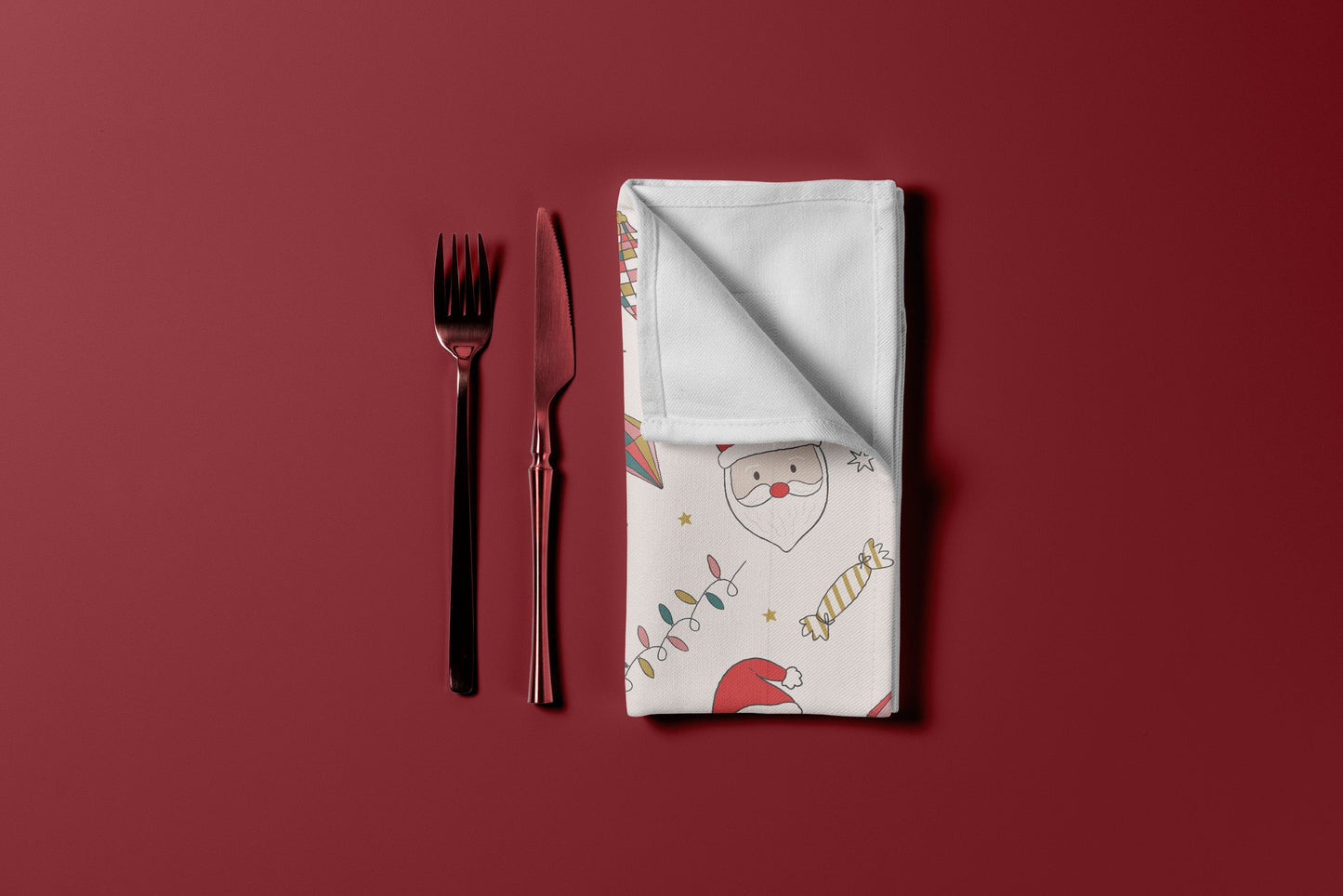 scarlet table napkins (set of 4)