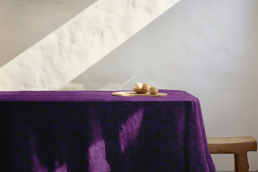 Purple Ghost Tablecloth