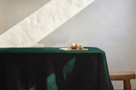 Emerald Hues Tablecloth
