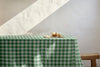 Green Gingham Tablecloth
