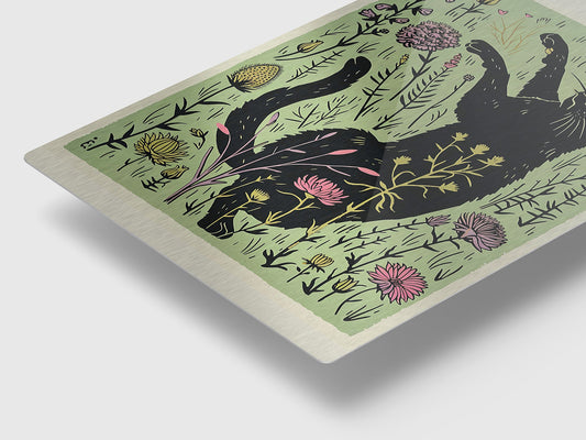 Cat Walk Metal Print