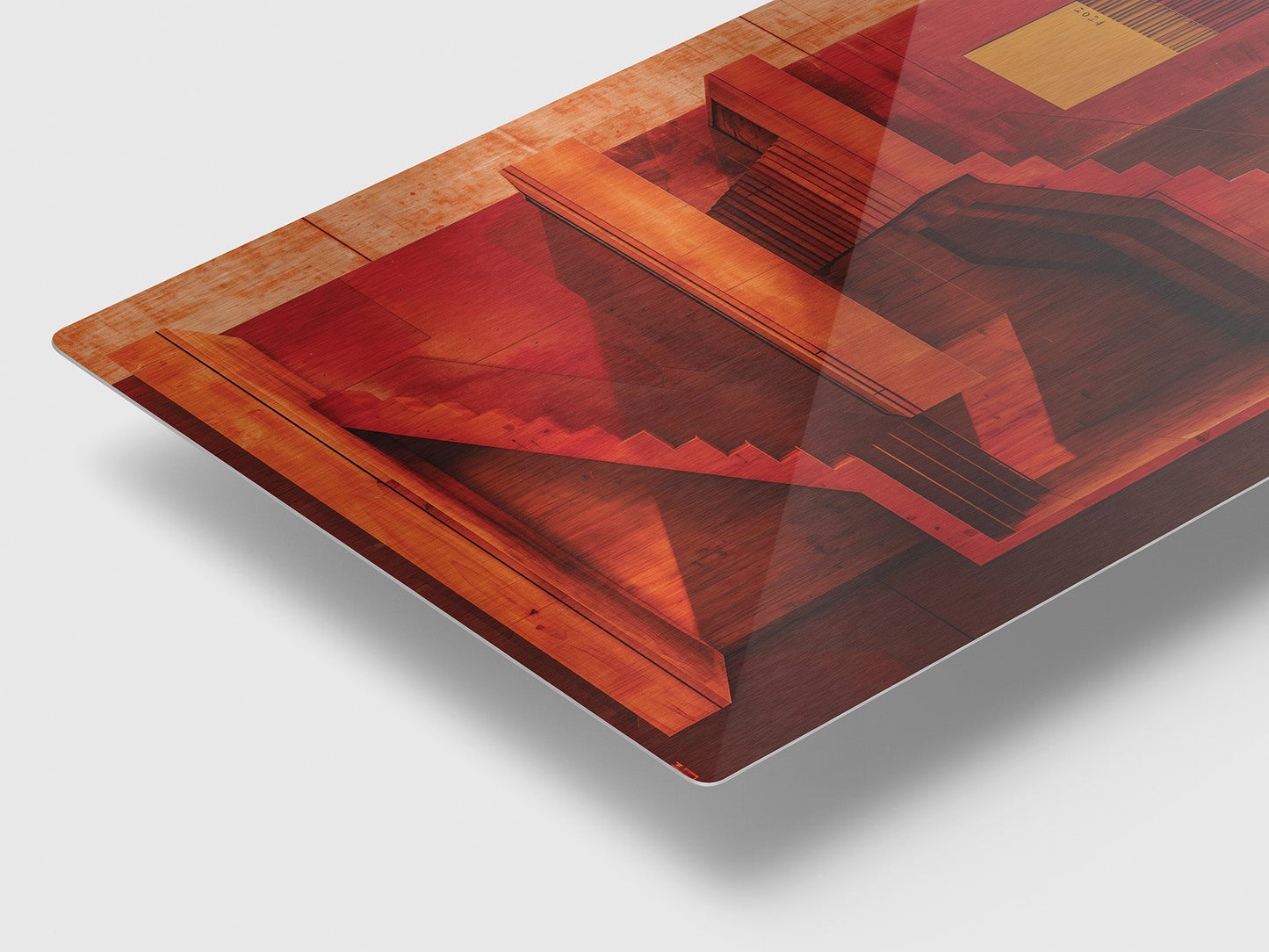 the red house metal print