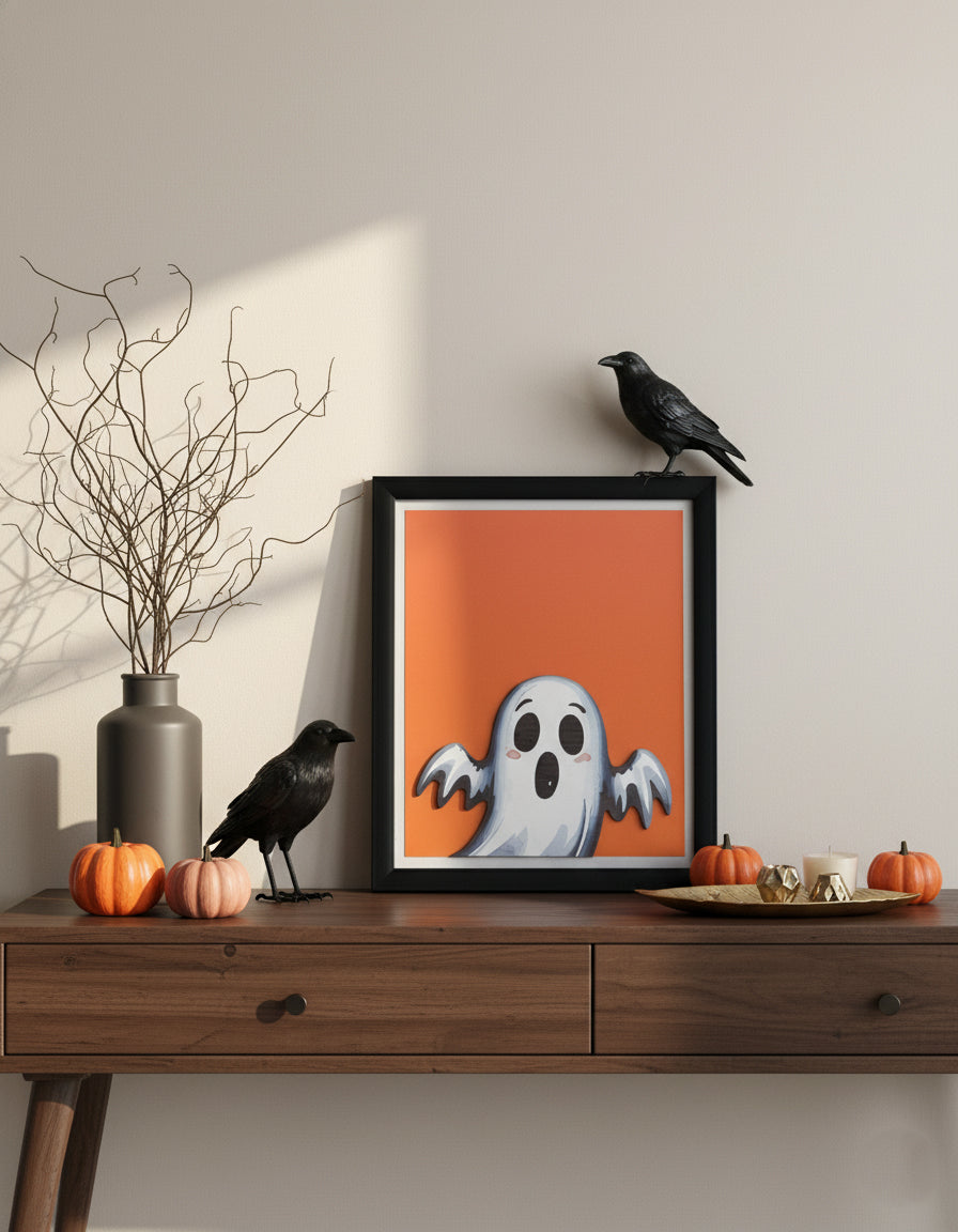 ghost hub wall frame - 3d