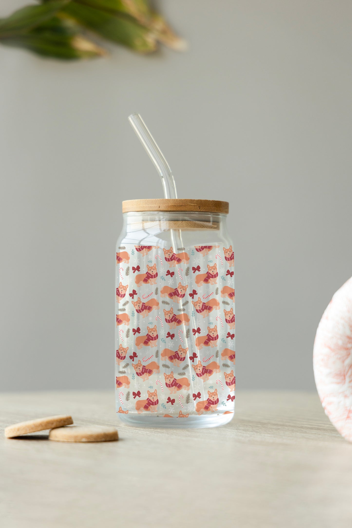 sleigh cat crystal jar