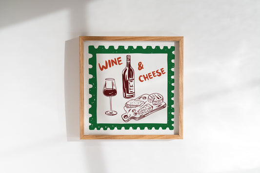 Wine & Cheese Mini Wall Frames