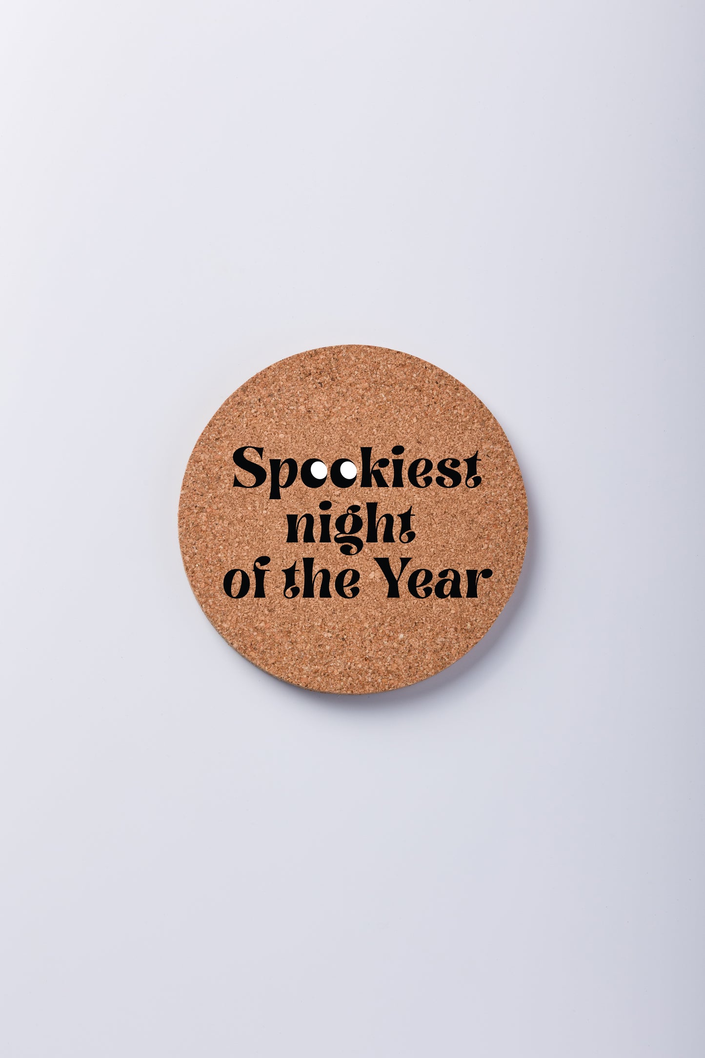 spookiest year cork sheet coasters