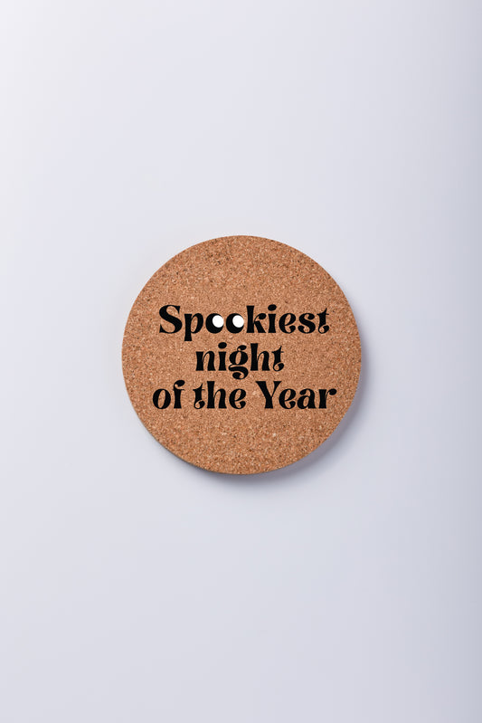 Spookiest Year Cork Sheet Coasters