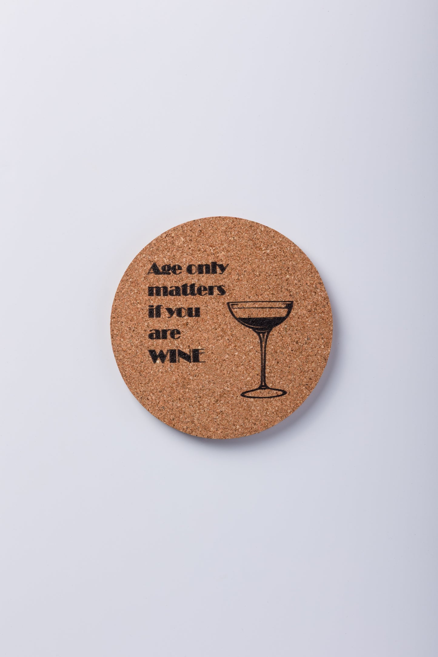 age like wine cork sheet coasters