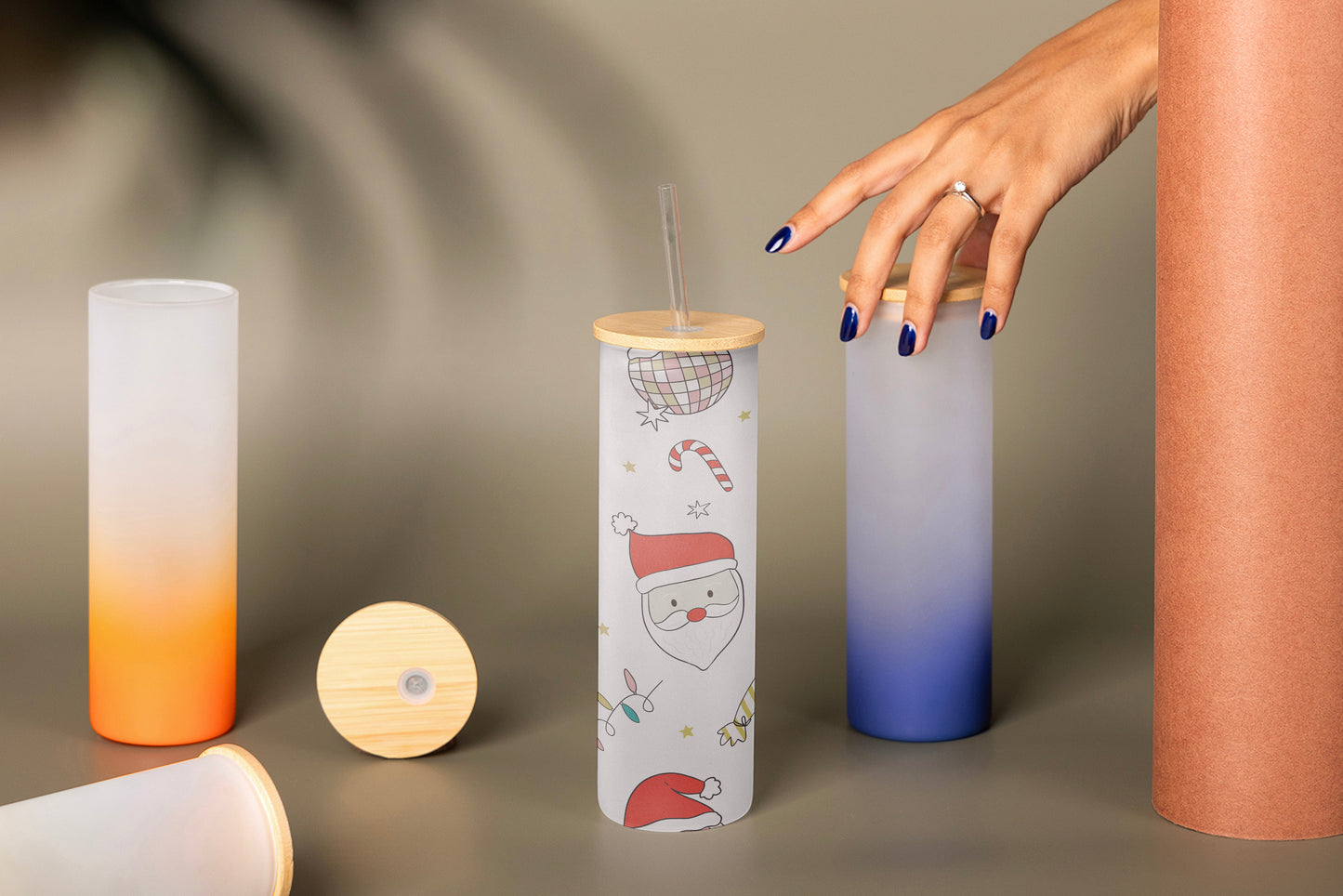 scarlet frosty tumbler