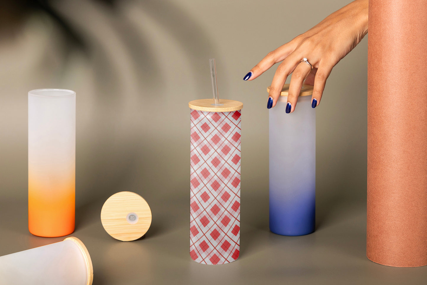 crystal frosty tumbler