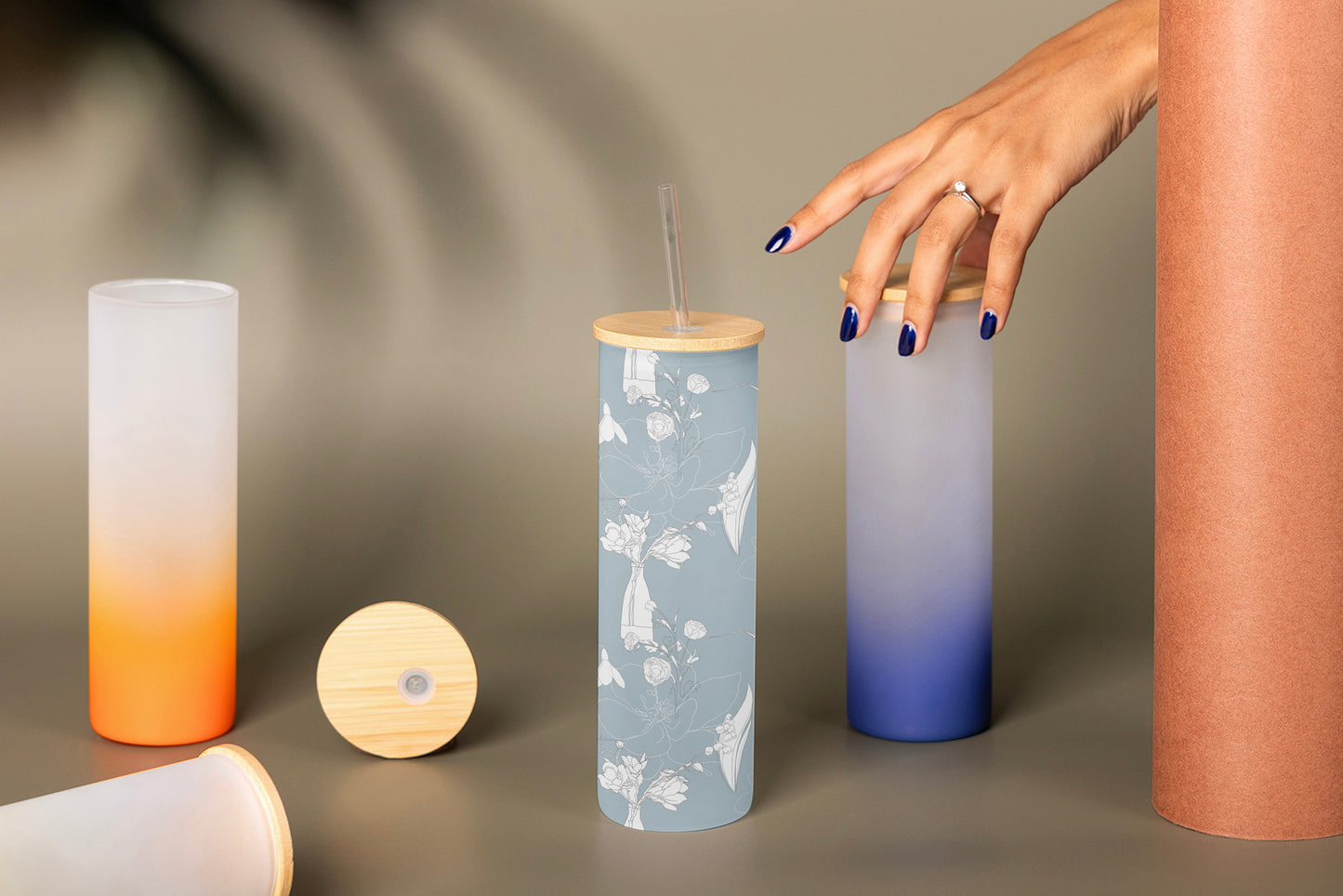 herbaceous frosty tumbler