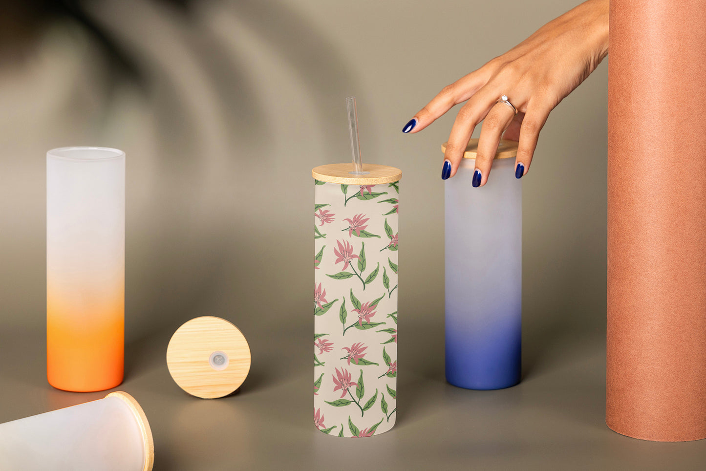 zinnia frosty tumbler