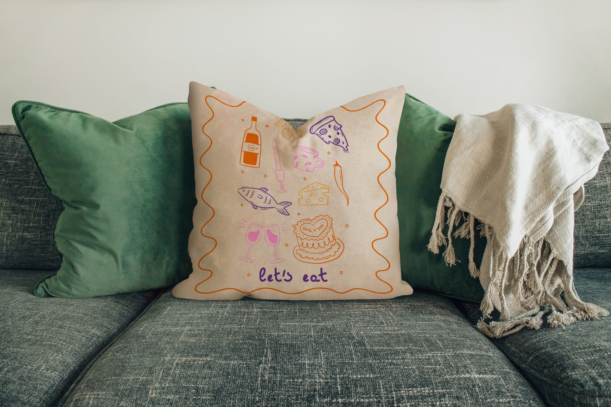 Let's Eat Cushion