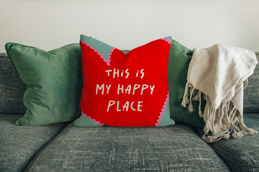 Happy Place Cushion Cover