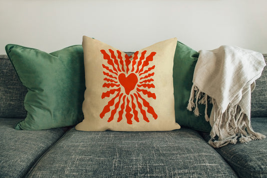 Smash Heart Cushion Cover
