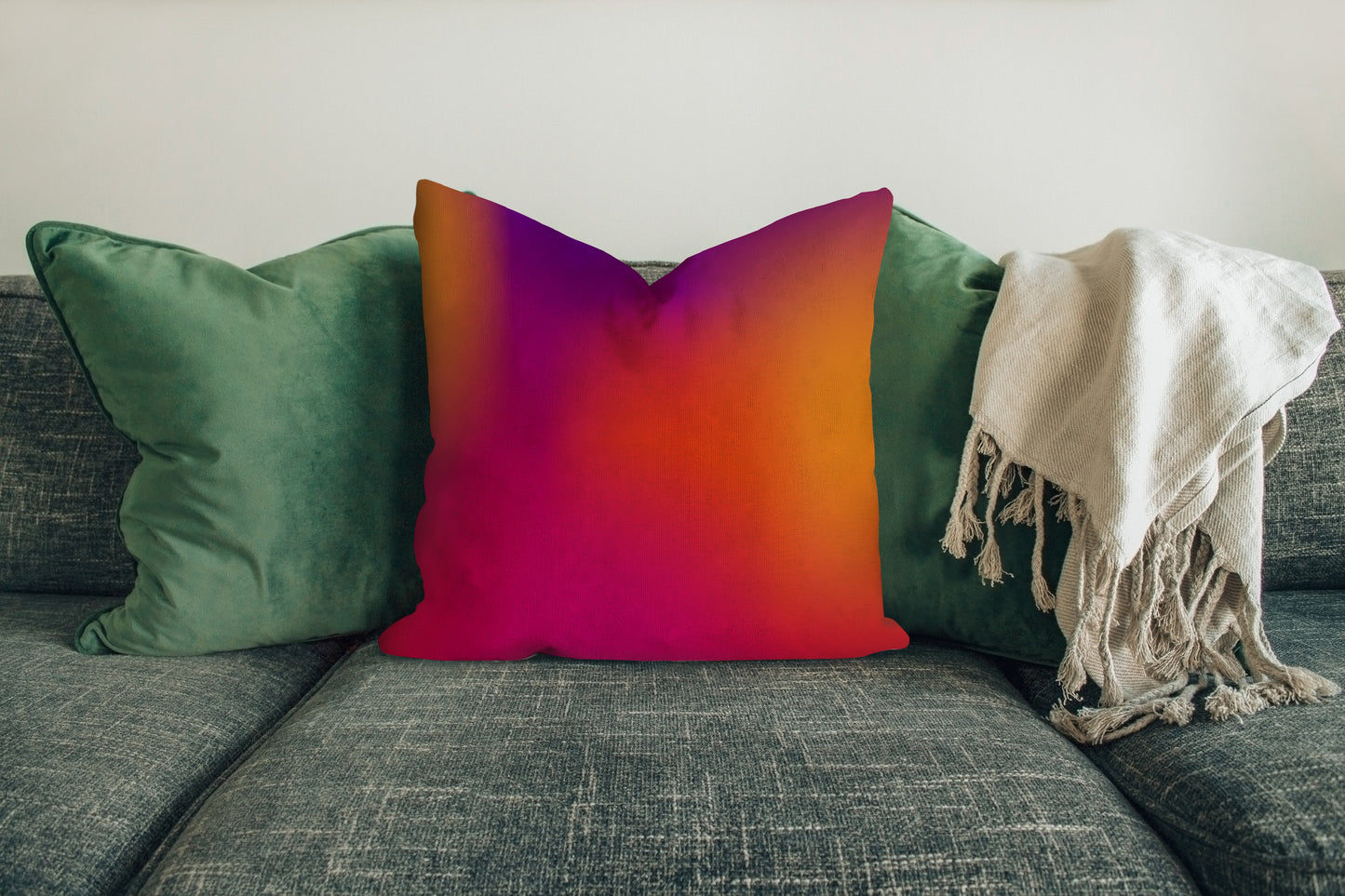 beach sunset cushion cover