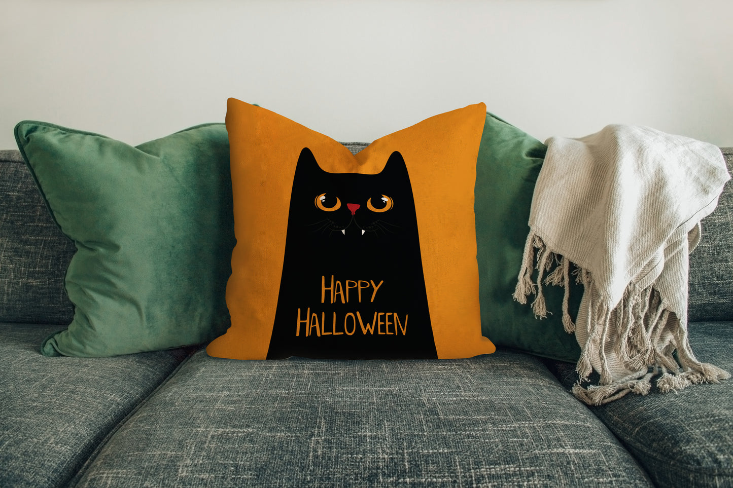 happy halloween cushion cover