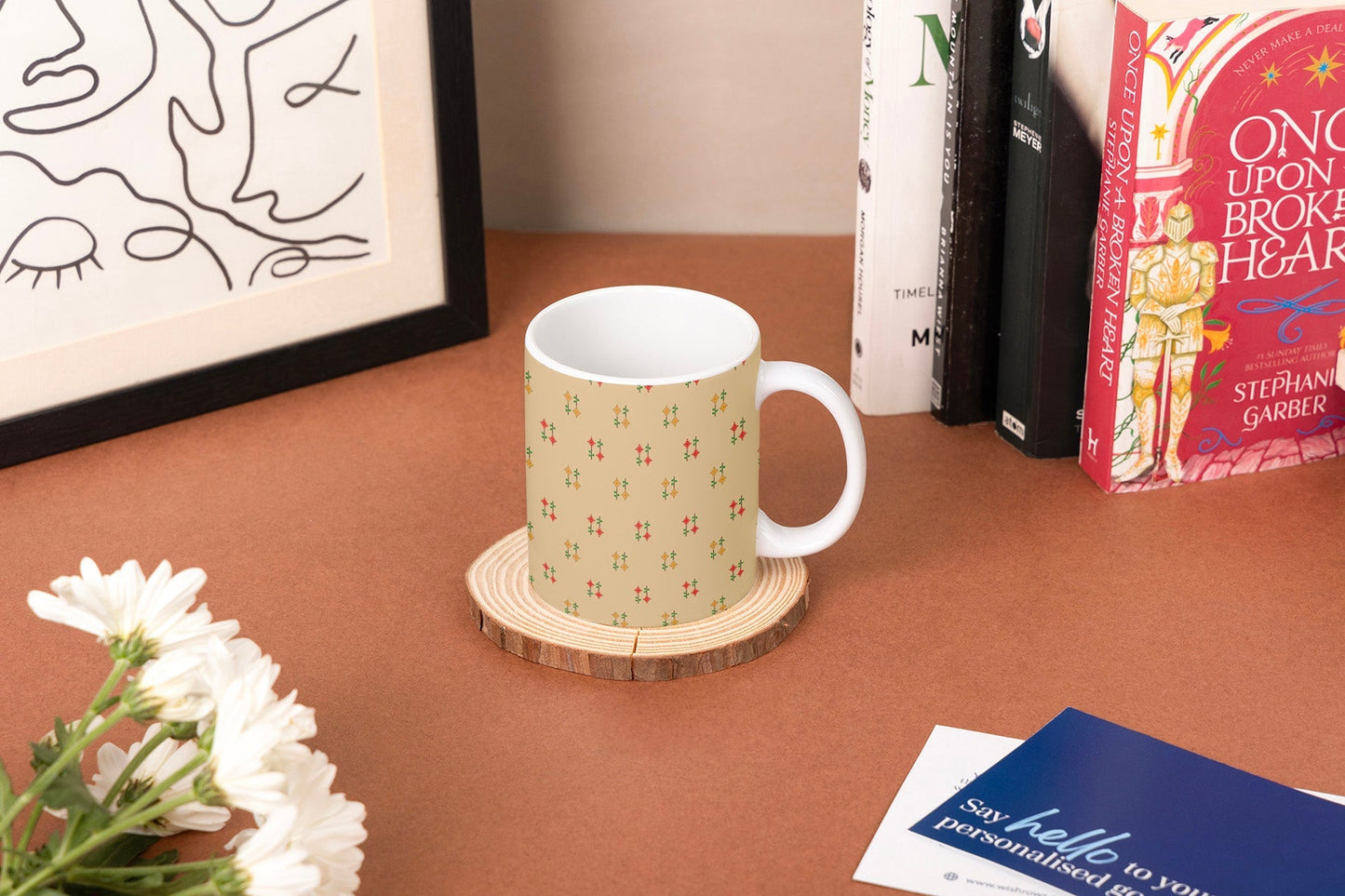 winter hot chocolate mug