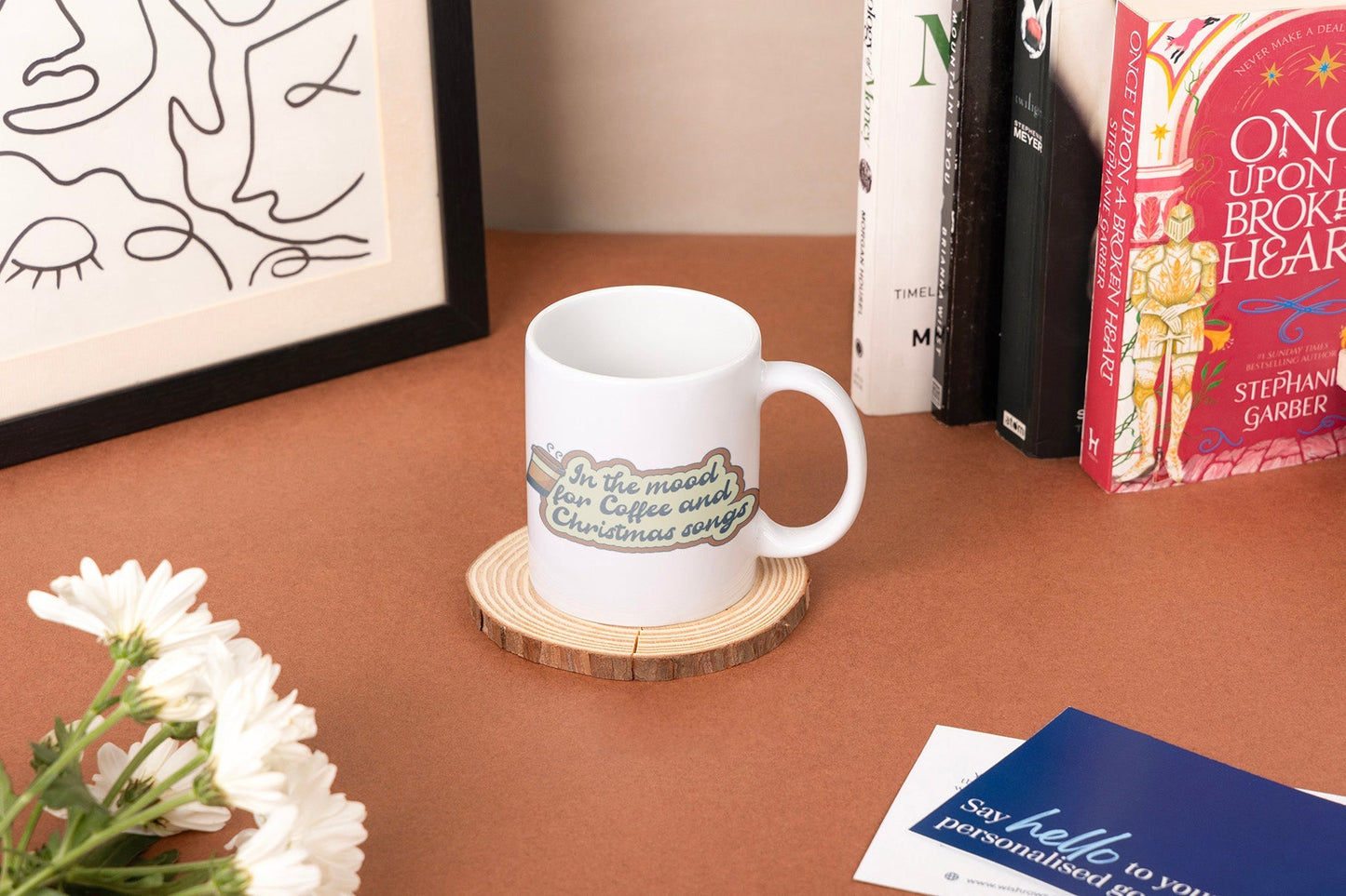 in the mood for coffee and christmas songs hot chocolate mug