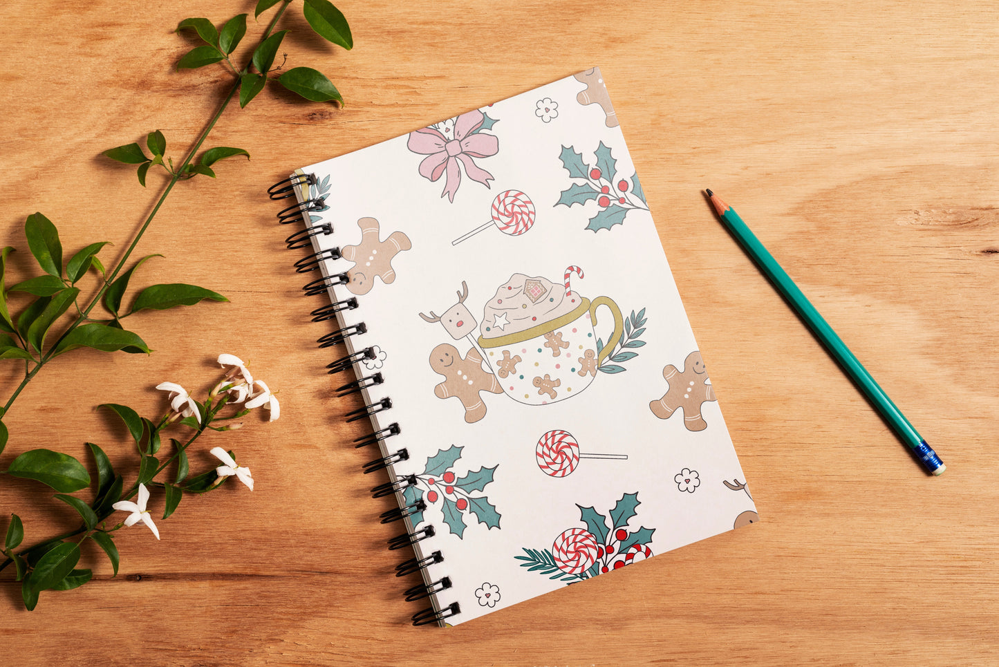 cocoa spiral notebook