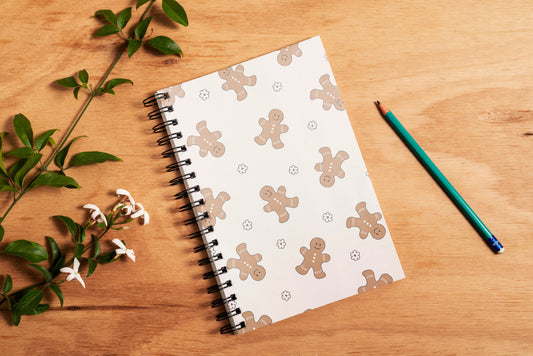 Gingerbread Spiral Notebook
