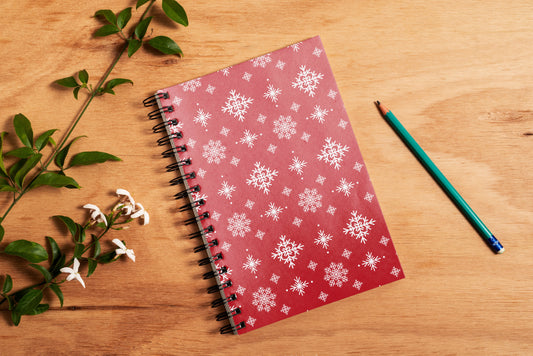 Snowflake Spiral Notebook