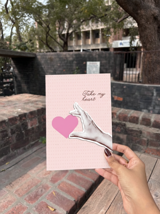 My Heart Stationary/Greeting Card (Set of 4)