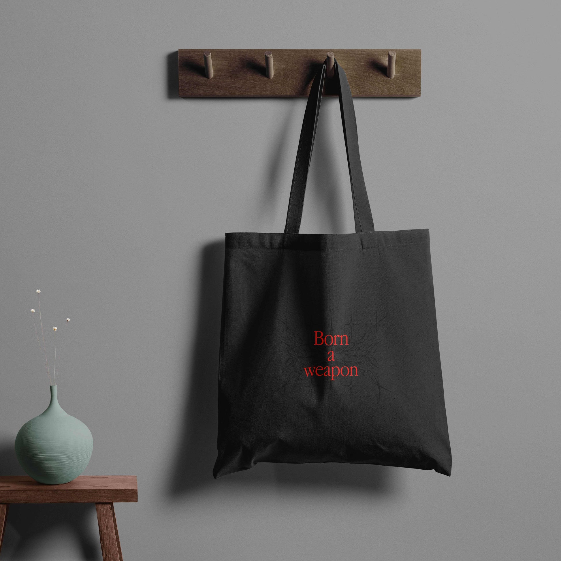 Born A Weapon Trendy Tote