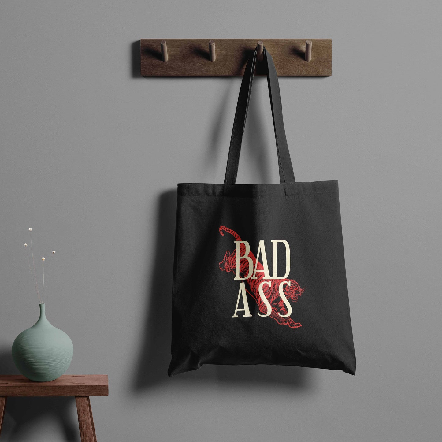 badass trendy tote - black
