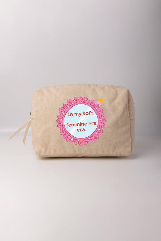 Soft Feminine Era Skincare Bag