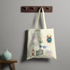 Retro Vibe Trendy Tote - Beige