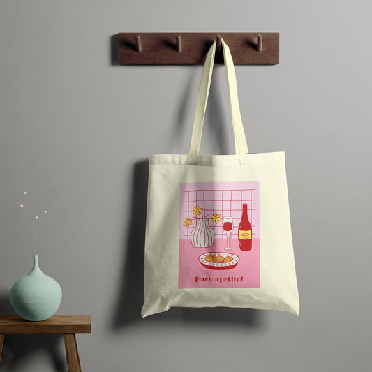 Buen Apetito Trendy Tote - Beige