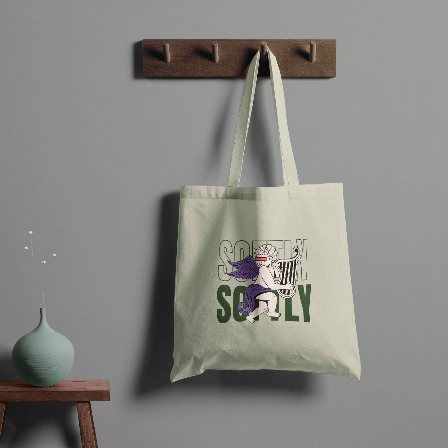 softly trendy tote - beige