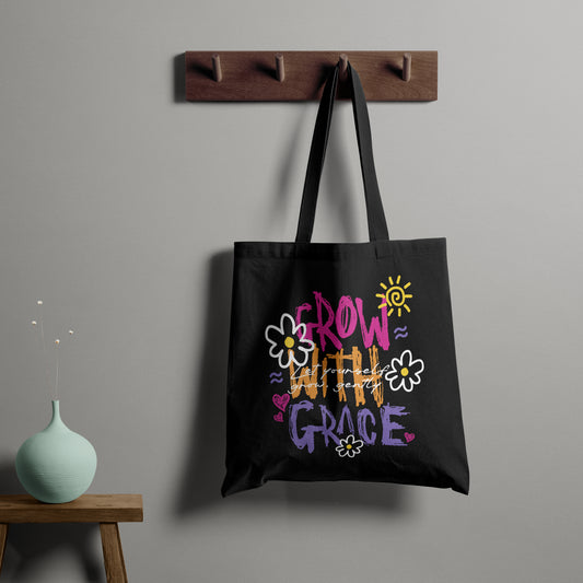 Grace Trendy Tote - Black