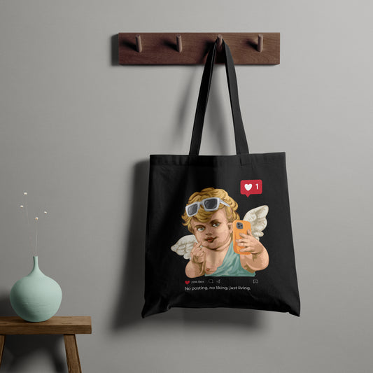 Angel Trendy Tote - Black