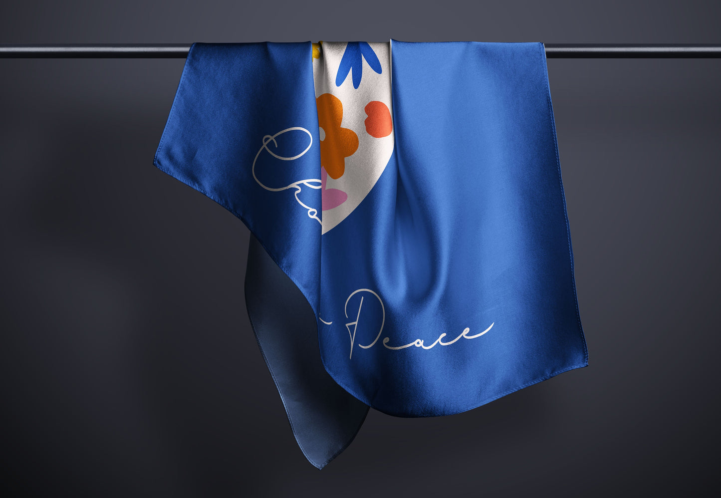 choose peace sheer scarf