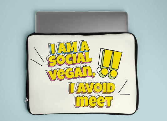 Social Vegan Laptop Sleeve