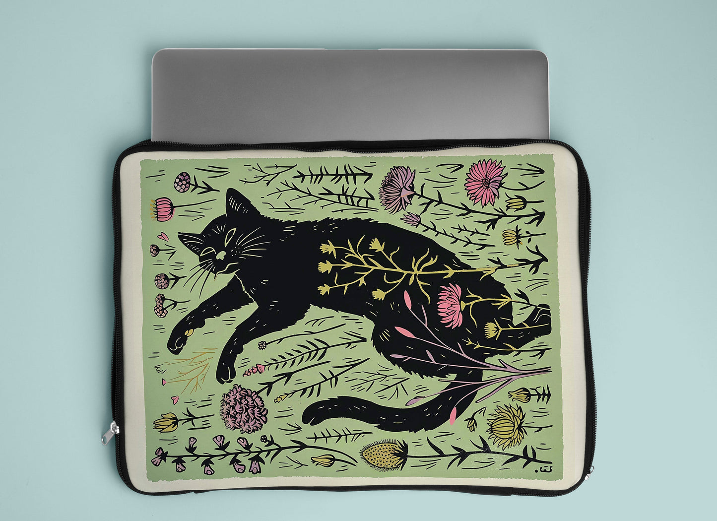 cat walk laptop sleeve