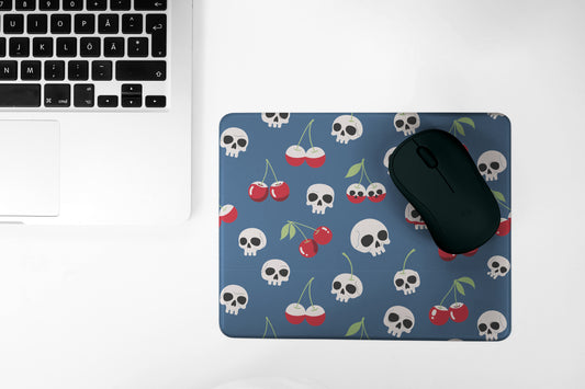 Skulls & Cherry Mouse Pad