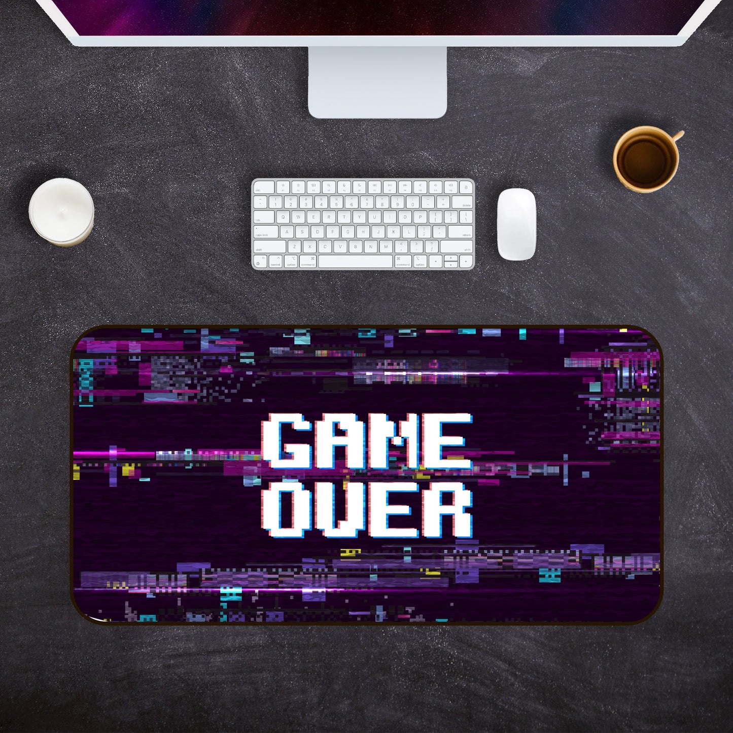 game over desk mat