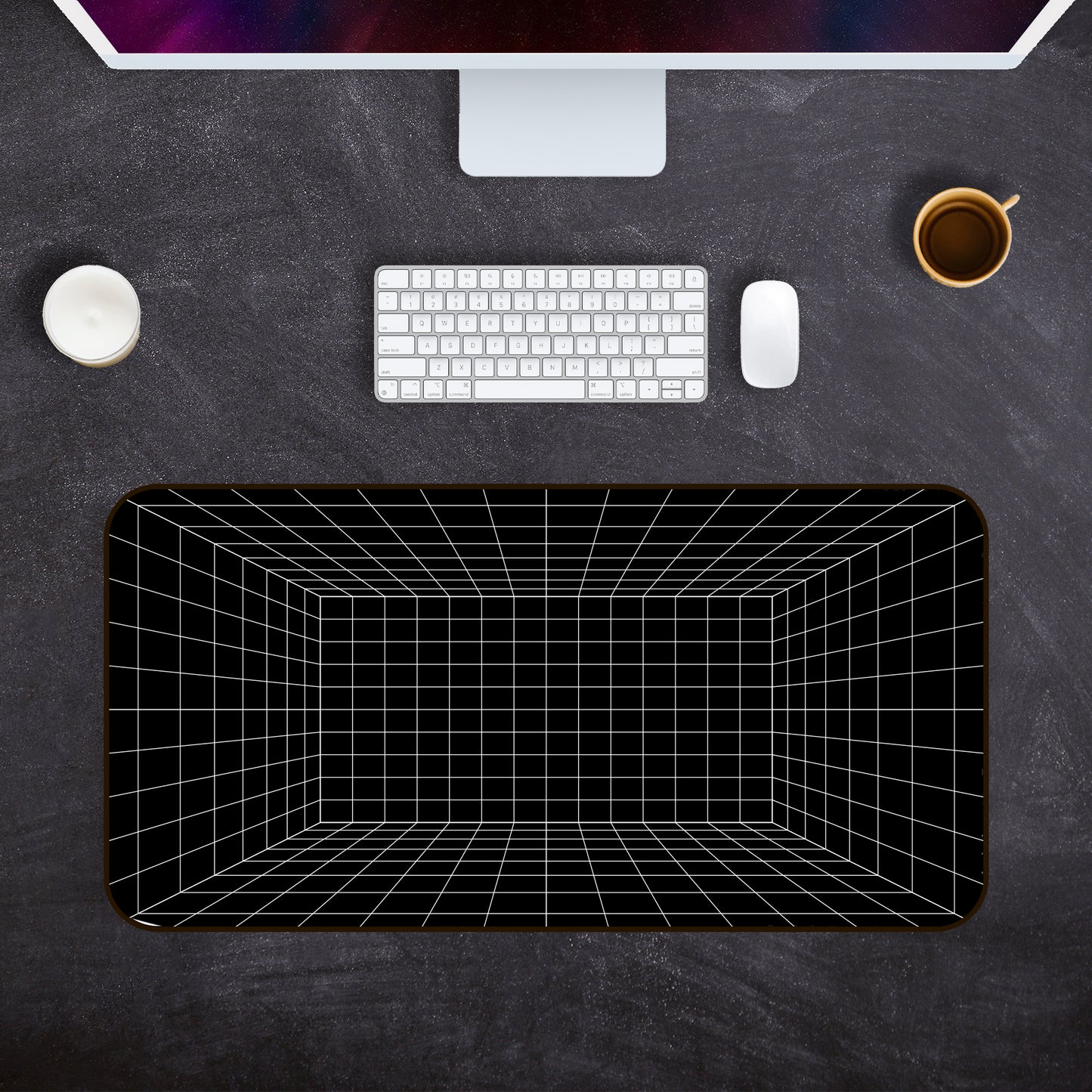 illusion desk mat