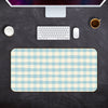 Blue Gingham Desk Mat