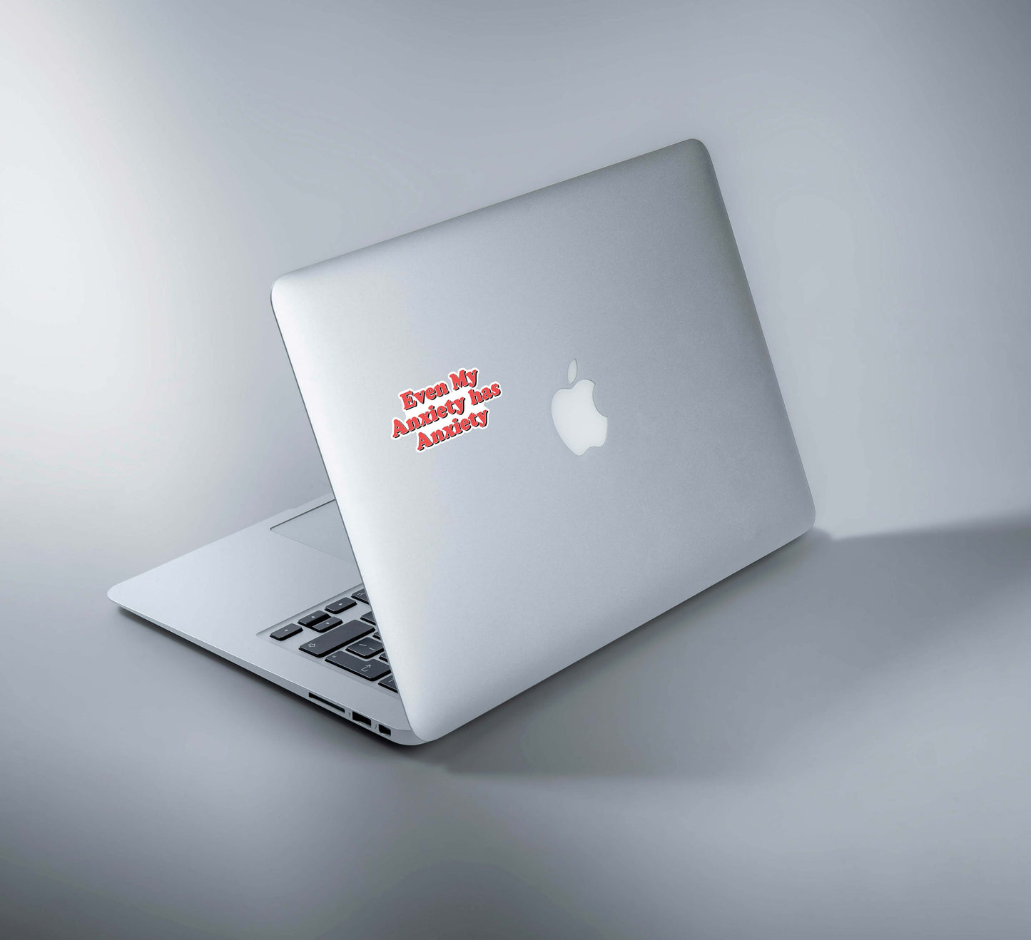 anxiety has anxiety laptop sticker- set of 4